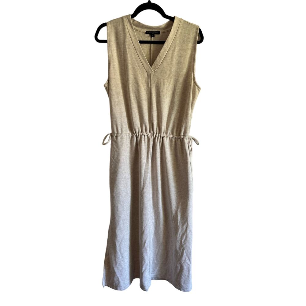 Banana Republic French Terry V-Neck Soft Shift Dress
